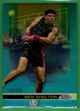 2024 Topps Chrome Tennis Ben Shelton Aqua Refractor /399 #89 picture