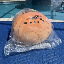 Pusheen Cat Pumpkin Jack-O-Lantern Plush Orange Mochi Big 2026 Squisheen picture
