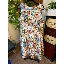 Madison Leigh Floral Midi V-Neck Tank Dress Size 14 | Madison Leigh picture