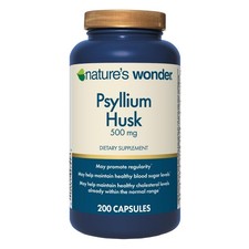 Nature's Wonder Psyllium Husk 500 mg Capsules for 200 Count (Pack of 1) picture