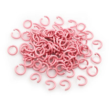 200Pcs 6/8/10Mm Colorful Metal Open Jump Rings for Necklace Chains Split Rings D picture