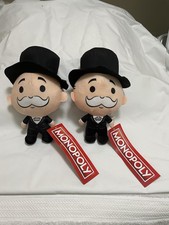 2 Monopoly Uncle Penny Bags Plush Dolls - Hasbro Gaming - set of 2 picture