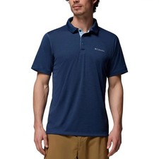 NWT Columbia Men's S Omni-Shade Polo Shirt Active Fit  Navy picture