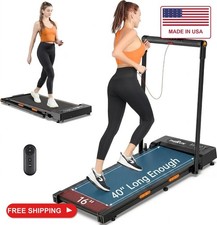 THERUN Walking Pad with Handle Bar, Compact Under Desk Portable Treadmill picture