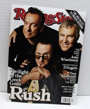 RUSH- Rolling Stone Magazine (July 2, 2015) 1st Ever Cover #1238 - Like New picture