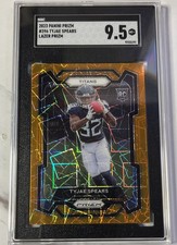 2023 Panini Prizm - Rookies Tyjae Spears #396 Lazer Prizm (RC) SGC 9.5 picture
