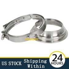 Turbo 5''-4'' Reducer Flange Clamp Kit for Borg Warner S400 S400SXE S475 S480 T6 picture