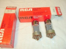 Two Matching Set  NOS 6550 RCA Three Hole Vacuum Tubes picture