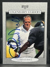 Chuck Noll Autographed Card - 1997 UD NFL Legends Football - Pittsburgh Steelers picture