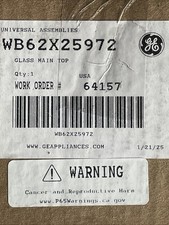 Genuine Brand New Oem WB62X25972 Glass Main Top picture