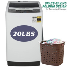 20/15.6lbs Full Automatic Washing Machine Compact Laundry Washer +Drain Pump picture