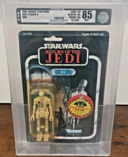 AFA 85 8D8 1984 Vintage Star Wars Kenner ROTJ 77 Back MOC Graded NM + picture