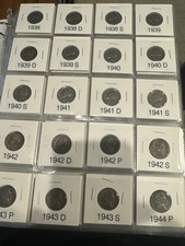 Jefferson Nickel Collection 1938-2026 The 1950 D Is Ms 65. Very Nice Set. picture