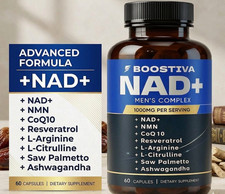Boostiva NAD+ Men's Stamina Booster with CoQ10 Resveratrol L-Citrulline 60ct picture