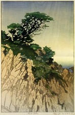 Bertha Lum : Point Lobos : Art Nouveau Coastal Landscape Art Print 1920 picture