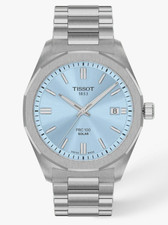 Tissot PRC 100 39 mm Steel Ice Blue Dial Solar Quartz Men's Watch T1514221135100 picture