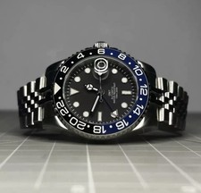 Custom 40mm “Batman/Batgirl” GMT Style Diver Mod Watch NH34 Automatic picture