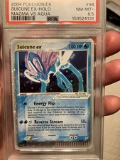 2004 Pokemon EX Team Magma VS Team Aqua 94 Suicune ex Holo PSA 8.5-NEW CERT picture