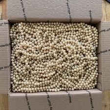 300 Strands of New “Old Stock” Creamy Round Vintage Hobe Pearls 8mm 16 Inch picture