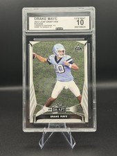 Leaf 2023 Leaf Draft Drake Maye Rookie Graded #34 NCAA UNC GEM MINT 10 picture