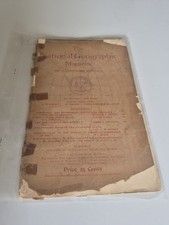 Feb 1896 NATIONAL GEOGRAPHIC Panama Canal Venezuela MAP Lecture Schedule RARE picture