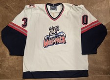 NY Rangers Hartford Wolfpack 2002-2003	Bauer Liberty style jersey All SEWN picture