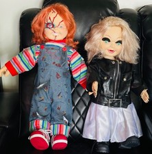 Spencers Universal Chucky Doll and Bride of Chucky Tiffany Doll 24 inch lot picture