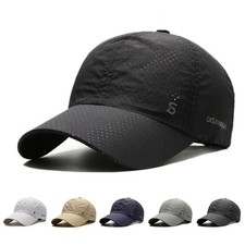 1pc Quick-Dry Performance Golf Cap Perforated Mesh Adjustable Fit Trucker hat picture