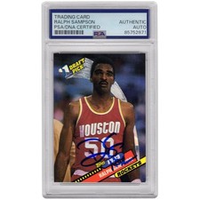 Ralph Sampson Signed Houston Rockets 1992 Topps Archives Basketball Card - No... picture