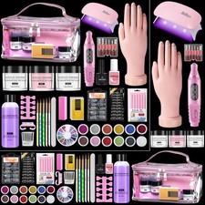 Acrylic Nail Set Professional Powder Drill Liquid Starter Kits Gift Bag Women picture