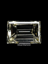 GIA Certified Rectangular Step Cut .24 CT VS2 S to T Natural Earth Mined Diamond picture