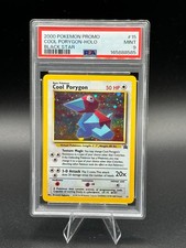 2000 Pokemon Promo Cool Porygon Holo Black Star #15 PSA 9 picture