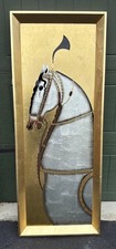 John Richard Antiquated Horse Panel Curated Wall Art Decor Collectible Rare picture