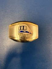 MTA Metropolitan Transit Authority SUBWAY TRAIN Employee Belt Buckle RARE picture
