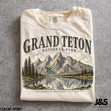 Vintage Grand Teton National Park Nature Comfort Tee picture