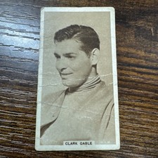 1933 United Kingdom Cinema Stars series of 32 Tobacco Clark Gable #10 picture