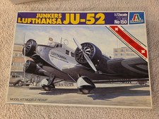 Italeri 1/72 Junkers Ju-52 Lufthansa Model Kit #150 New Complete Vintage picture