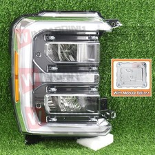 For 2023-2025 Ford F250 Superduty Black Trim LED Reflector Headlight Passenger picture