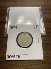 1894-P Liberty Nickel V-Nickel 5C VERY FINE (VF) Type 2, With 