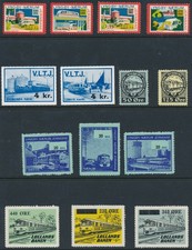 Lot-R Stamp Denmark Label Railroad Railroad Train Bus LFJS Lyngby Railway 2 MNH picture