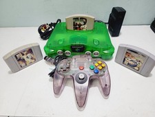 Nintendo 64 N64 JUNGLE GREEN Console Read Description LOOK PHOTOS picture