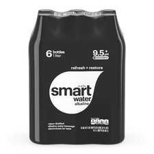 smartwater Alkaline with Antioxidant Water Bottles, 33.8 fl oz, 6 Pack picture