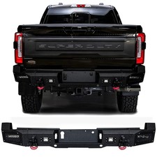 Vijay Fit 2023-2025 Ford F250 F350 Steel Rear Bumper with D-rings and LED Light picture
