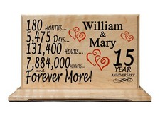 Personalized Wedding 1-100 Year Anniversary Sign Custom Couples Name Gift  picture