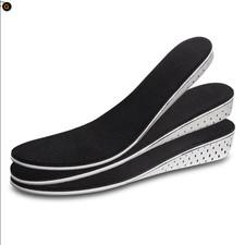 Men Women Invisible Height Increase Insoles Heel Lift Taller Shoe Inserts Pad US picture