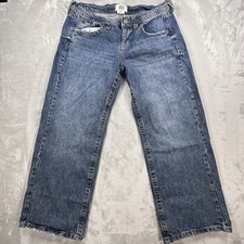 BDG Urban Outfitters Jeans Womens 33W Dark Blue Wash Cotton Blend Straight Pants picture
