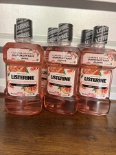 6 LISTERINE Grapefruit Rose Mouthwash 500ml Alcohol-Free Limited Edition Rare picture