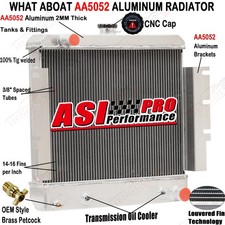 4 Row Aluminum Radiator fit Hyster Forklift 1310573 1314217 1387270 #1457900 picture