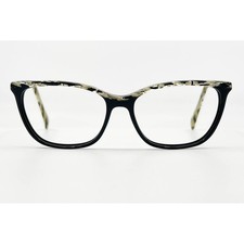 Wittnauer Heloise Eyeglasses Womens Black New Cat Eye Marble 52-15-140 picture