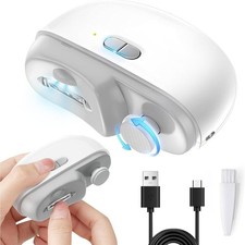 2 in 1 Electric Toe Nail Clippers Automatic Fingernail Trimmer with LED Light picture
